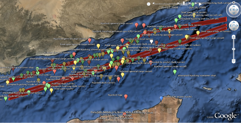 Piracy in the Gulf of Aden from LOP